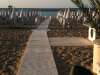 La spiaggia di sera al tramonto