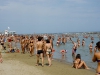 la spiaggia gremita