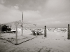 Spiaggia bagni32 coperta di neve